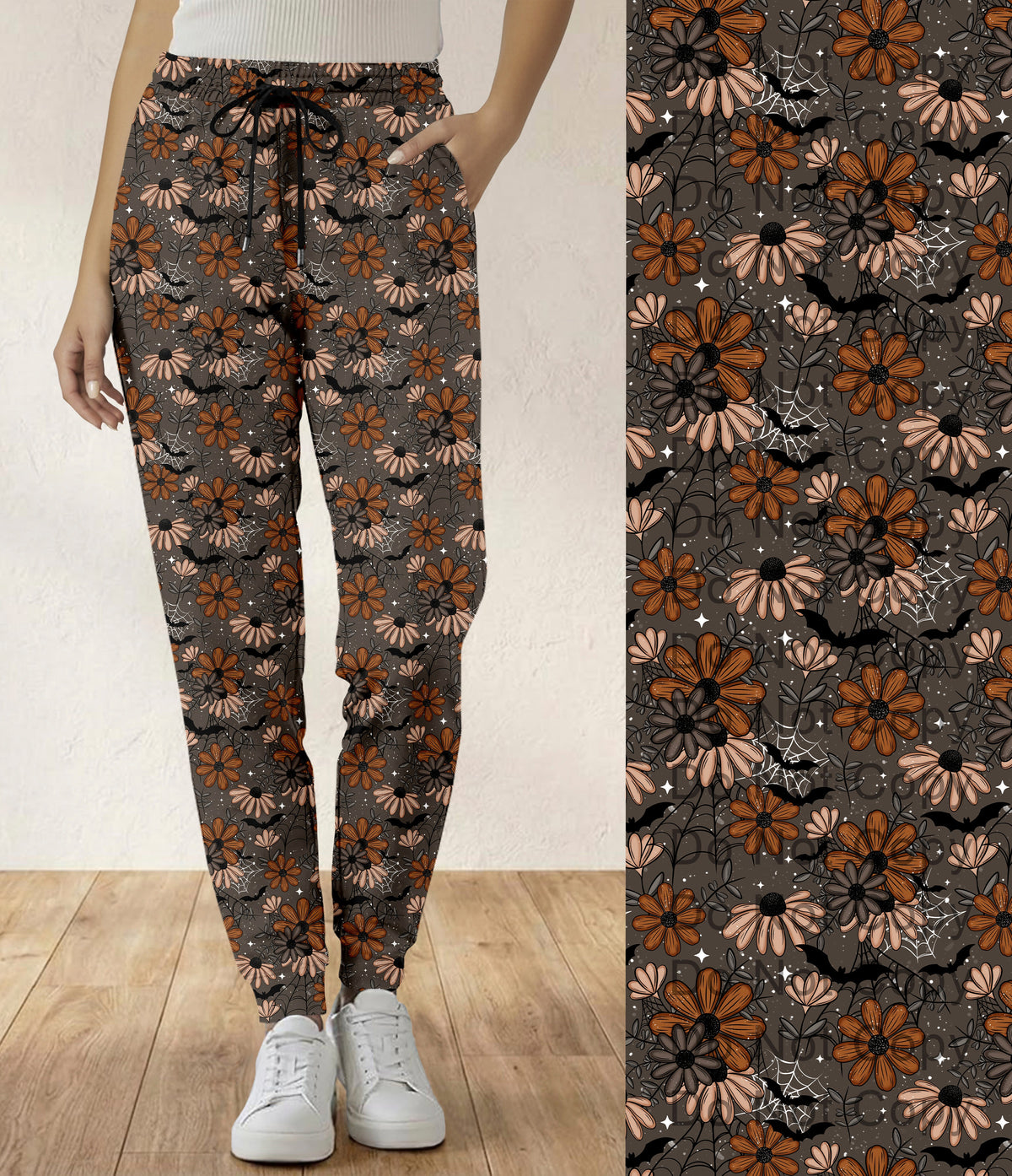 RTS - Salem Flowers Jogger Pants with Pockets