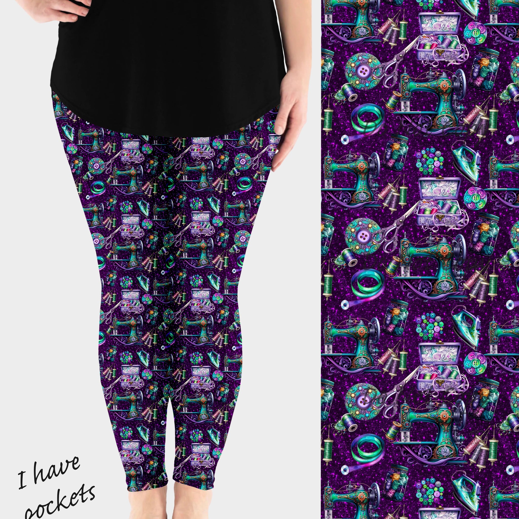 RTS - Sew Beautiful Leggings w/ Pockets