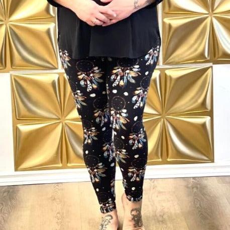 Feather & Crystal Dreamcatcher Print Leggings