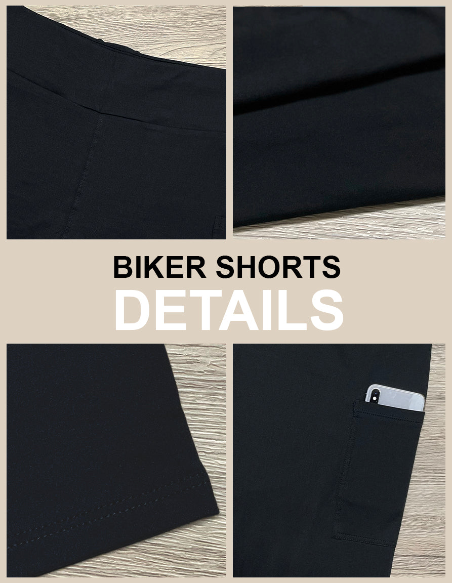 RTS - Blue and Purple Animal Print Biker Shorts w/ Pockets