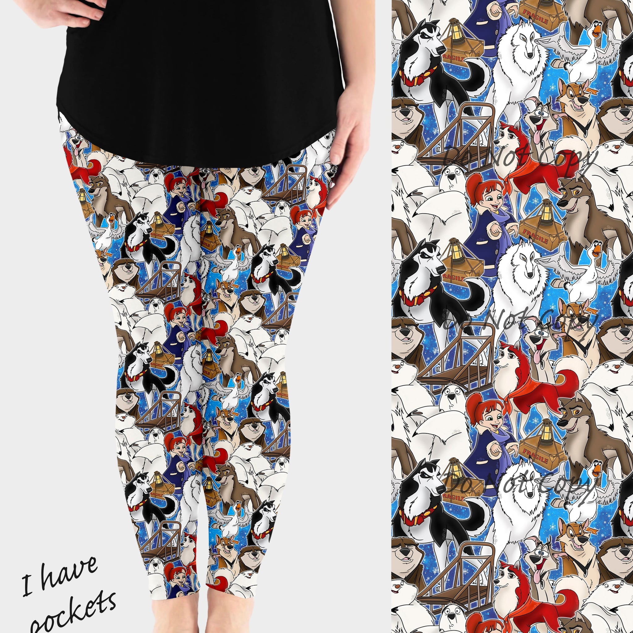 RTS - Sled Dog Leggings w/ Pockets