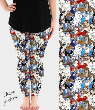 RTS - Sled Dog Leggings w/ Pockets