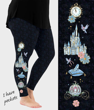 RTS - Slipper Side Design Leggings w/ Pockets