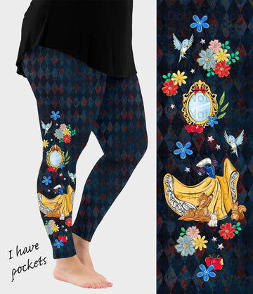 RTS - Snow Side Design Leggings w/ Pockets