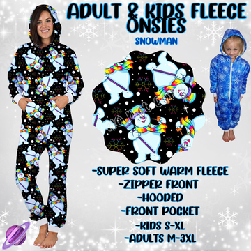 SNOWMAN-ONESIES ROUND 3- PREORDER CLOSING 9/23