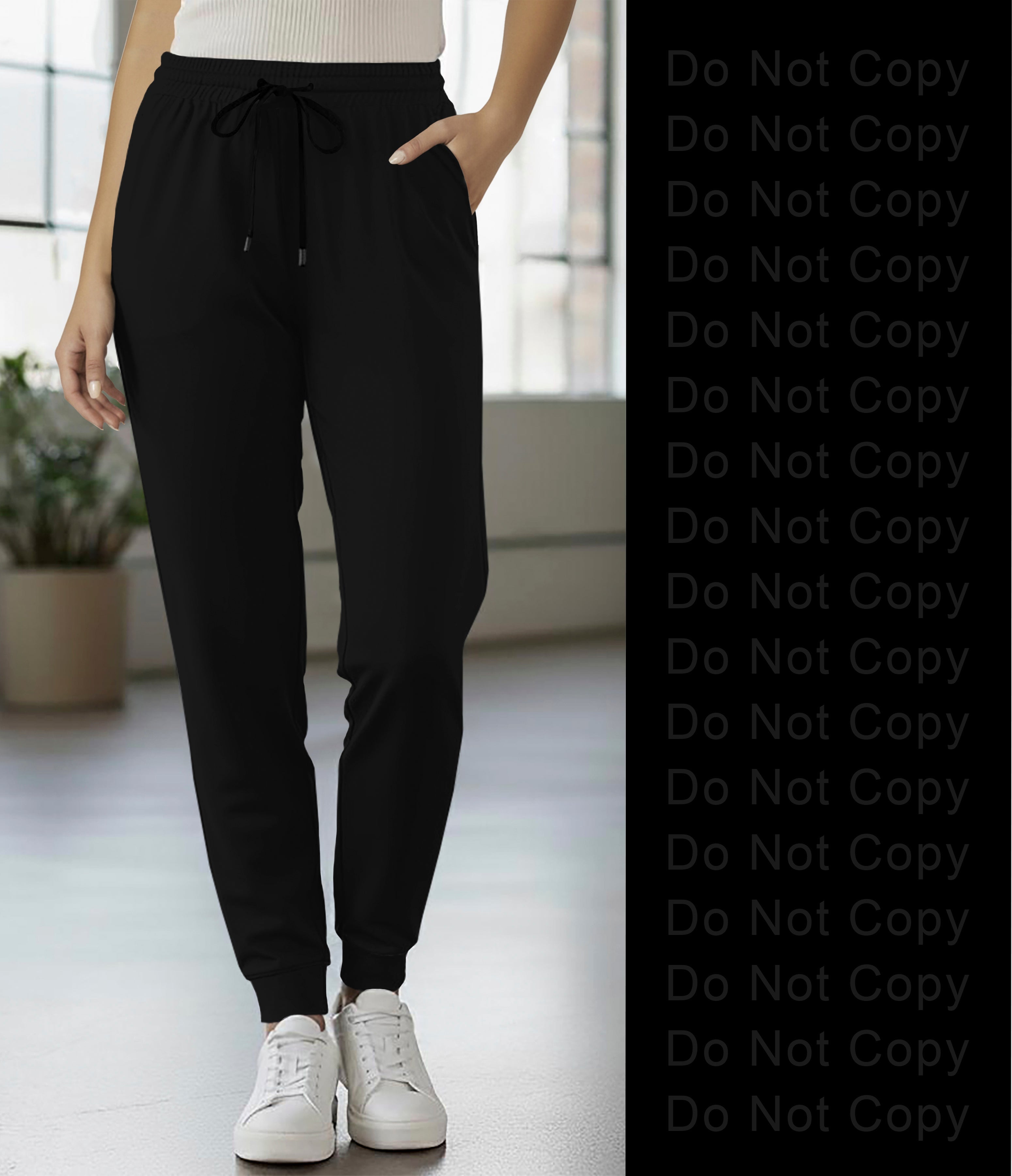 RTS - Solid Black Joggers