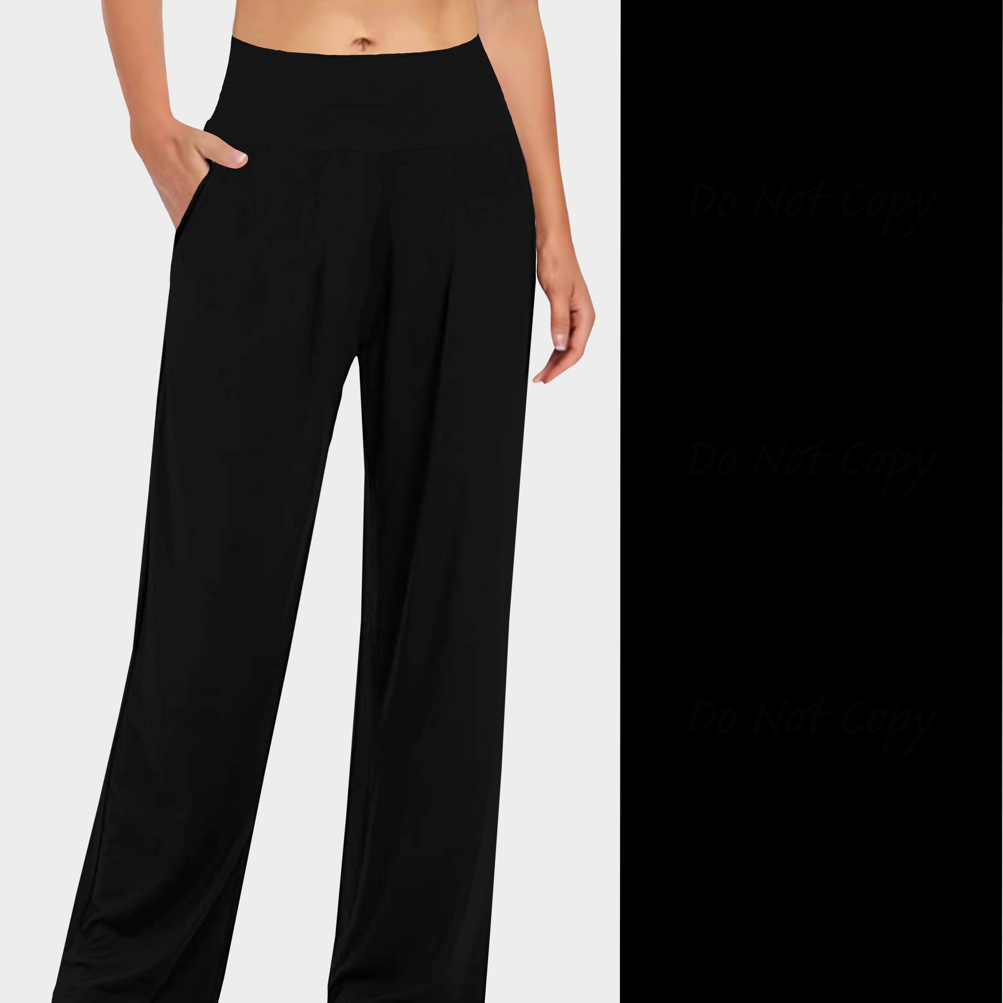 RTS - Solid Black Lounge Pants