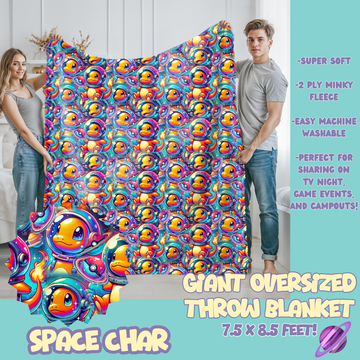 SPACE CHAR - OVERSIZED THROW BLANKET 11 - PREORDER CLOSING 2/2