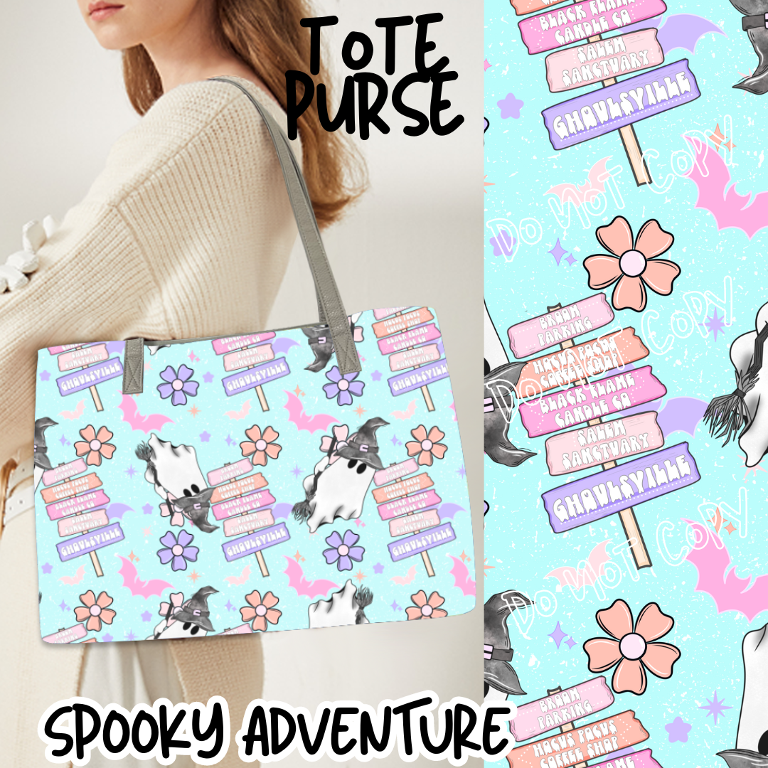 SPOOKY ADVENTURE  - BAG RUN 3 - TOTE PURSE - PREORDER CLOSING 10/22