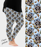 RTS - Sippin Raccoon Leggings w/ Pockets