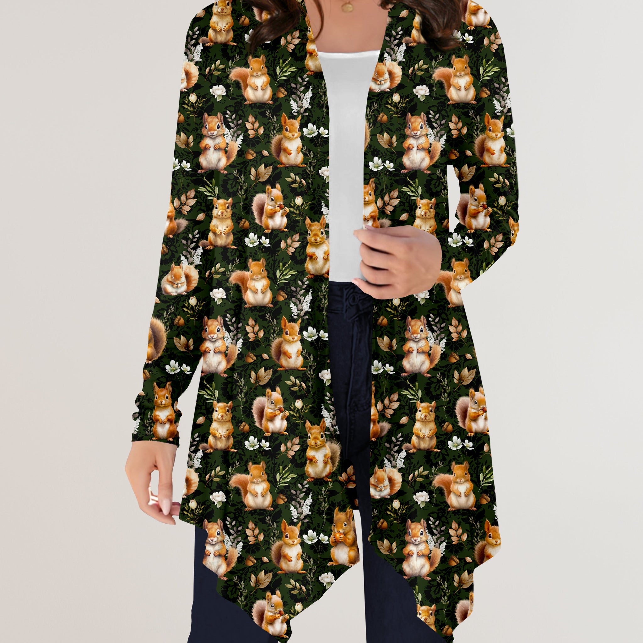 RTS - Squirrels Cardigan w/ Pockets