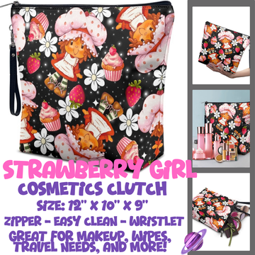 STRAWBERRY GIRL - CUSTOM COSMETIC CLUTCH PREORDER CLOSES 12/16