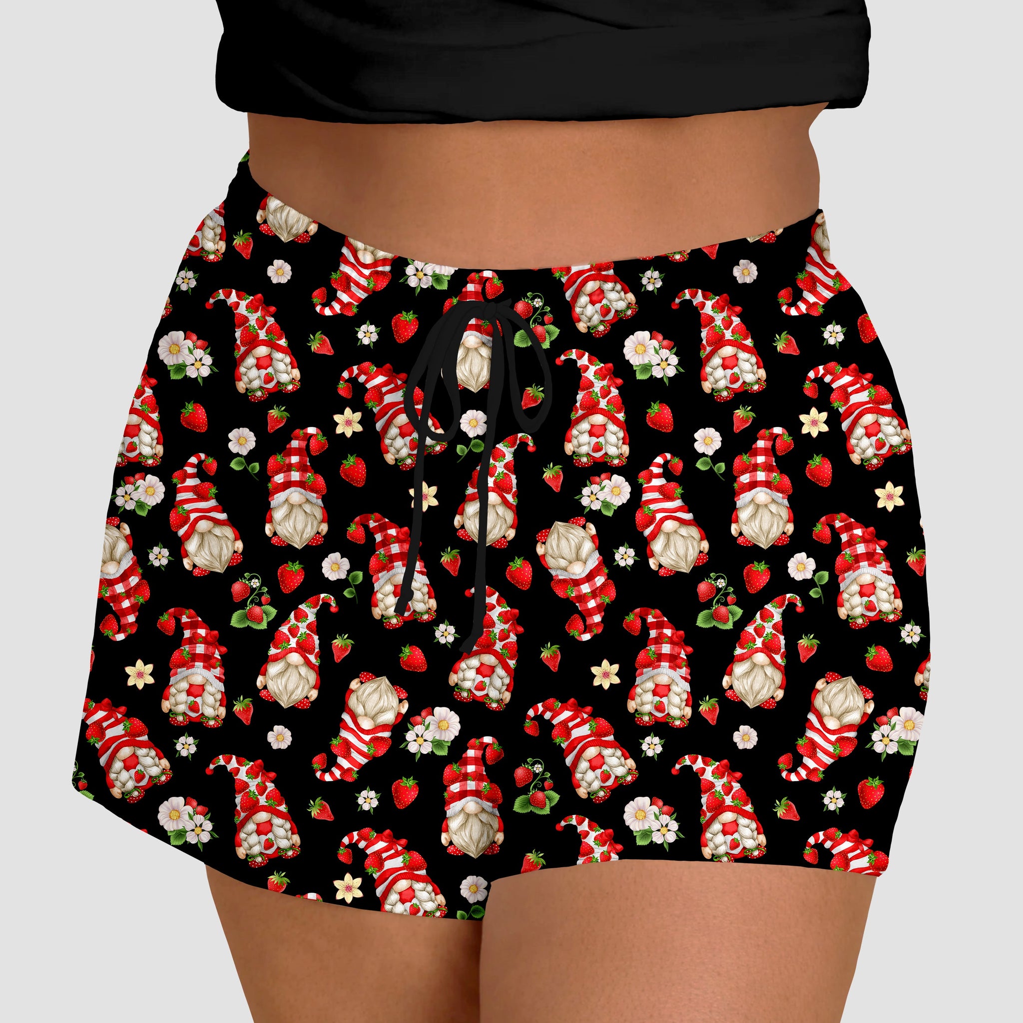 RTS - Strawberry Gnomes Jogger Shorts