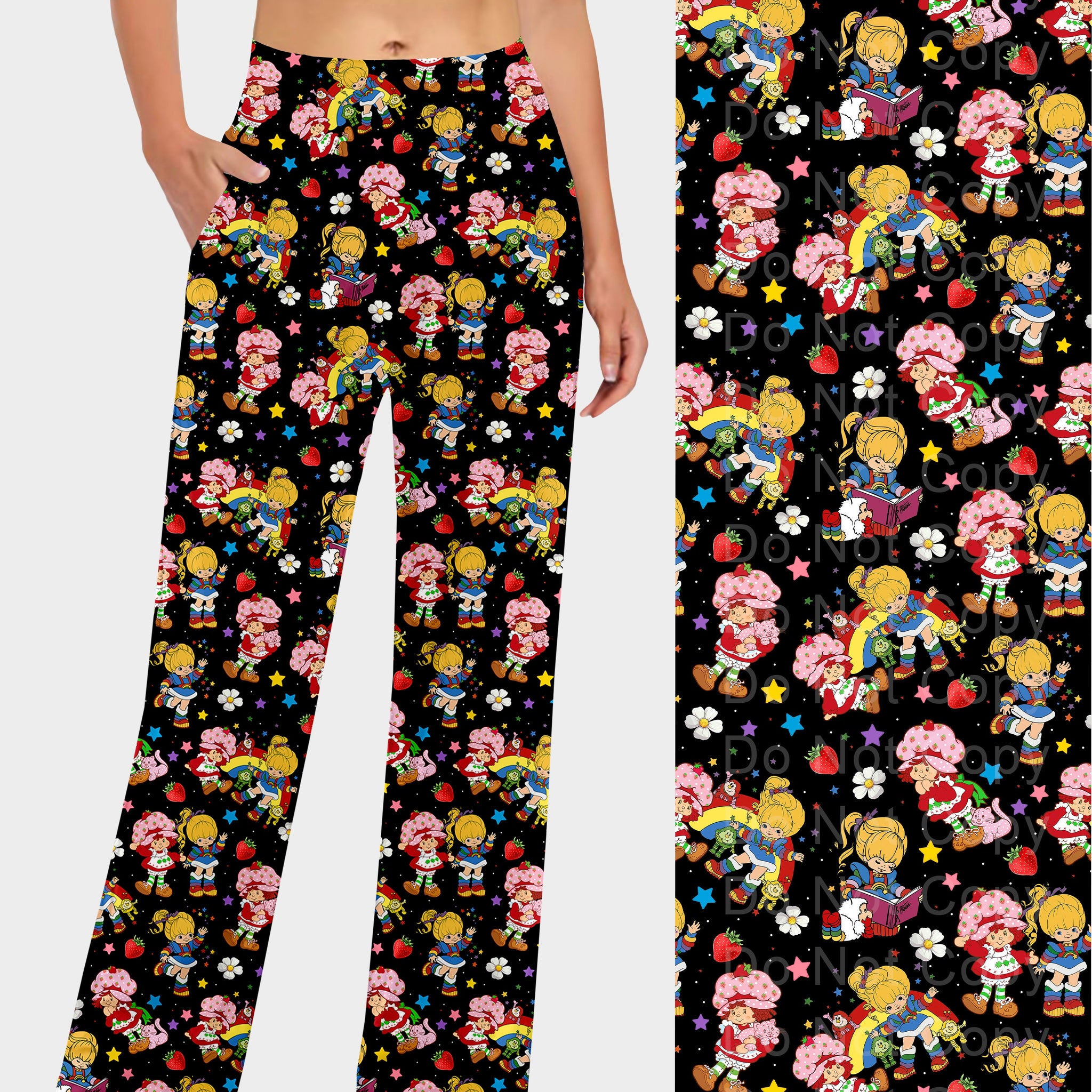 RTS - Strawberry Rainbow Lounge Pants