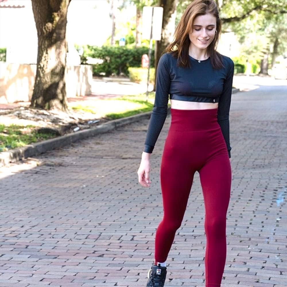 Winter Warm Thermal Lined Leggings High Waist Yoga Tights Pants