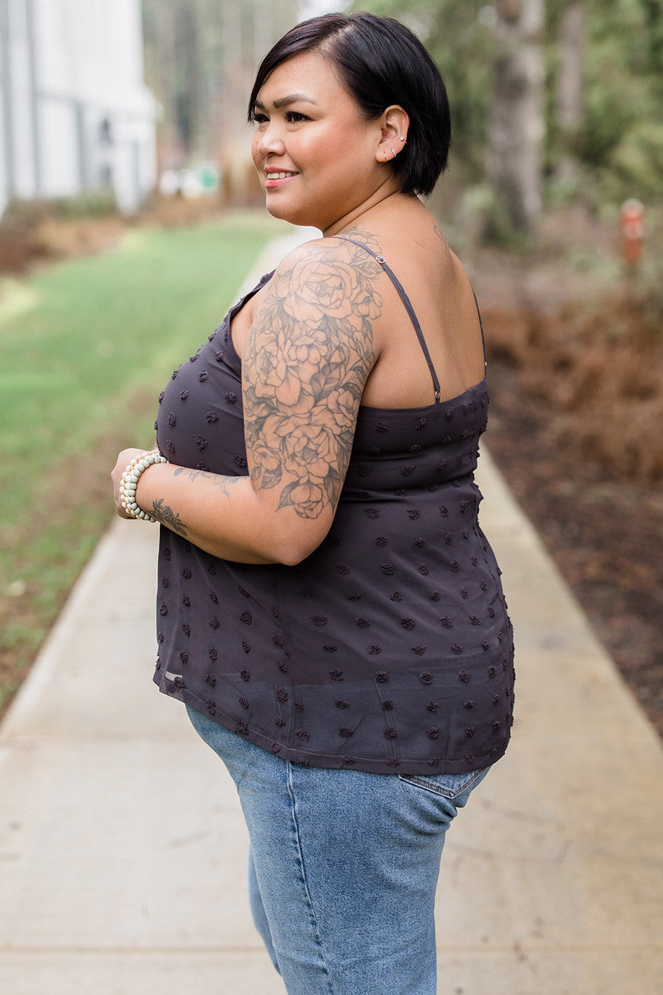 Textured Dot Lined Cami