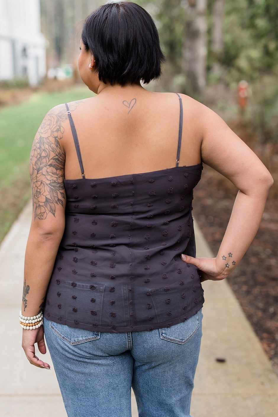 Textured Dot Lined Cami