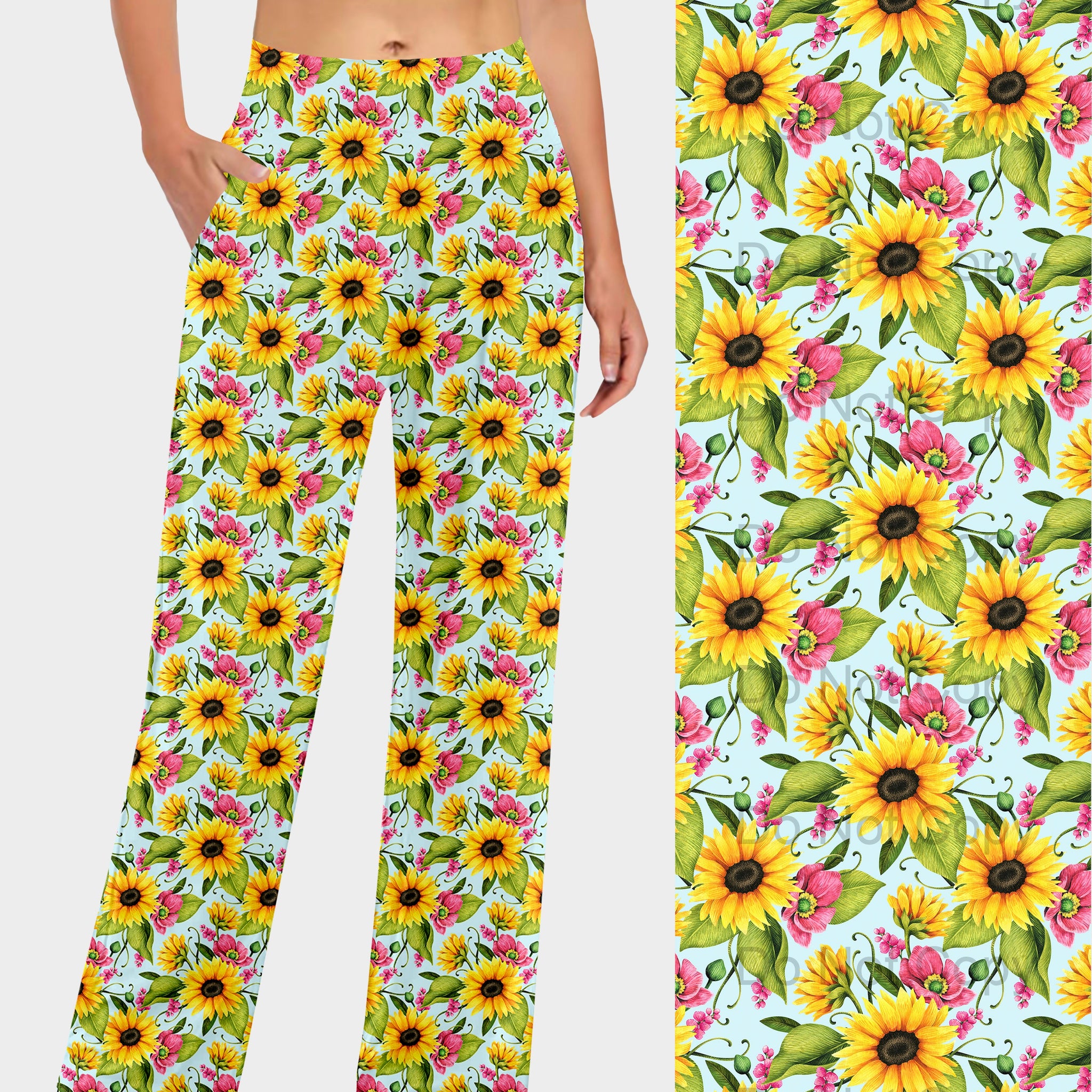 RTS - Summer Sunflower Lounge Pants