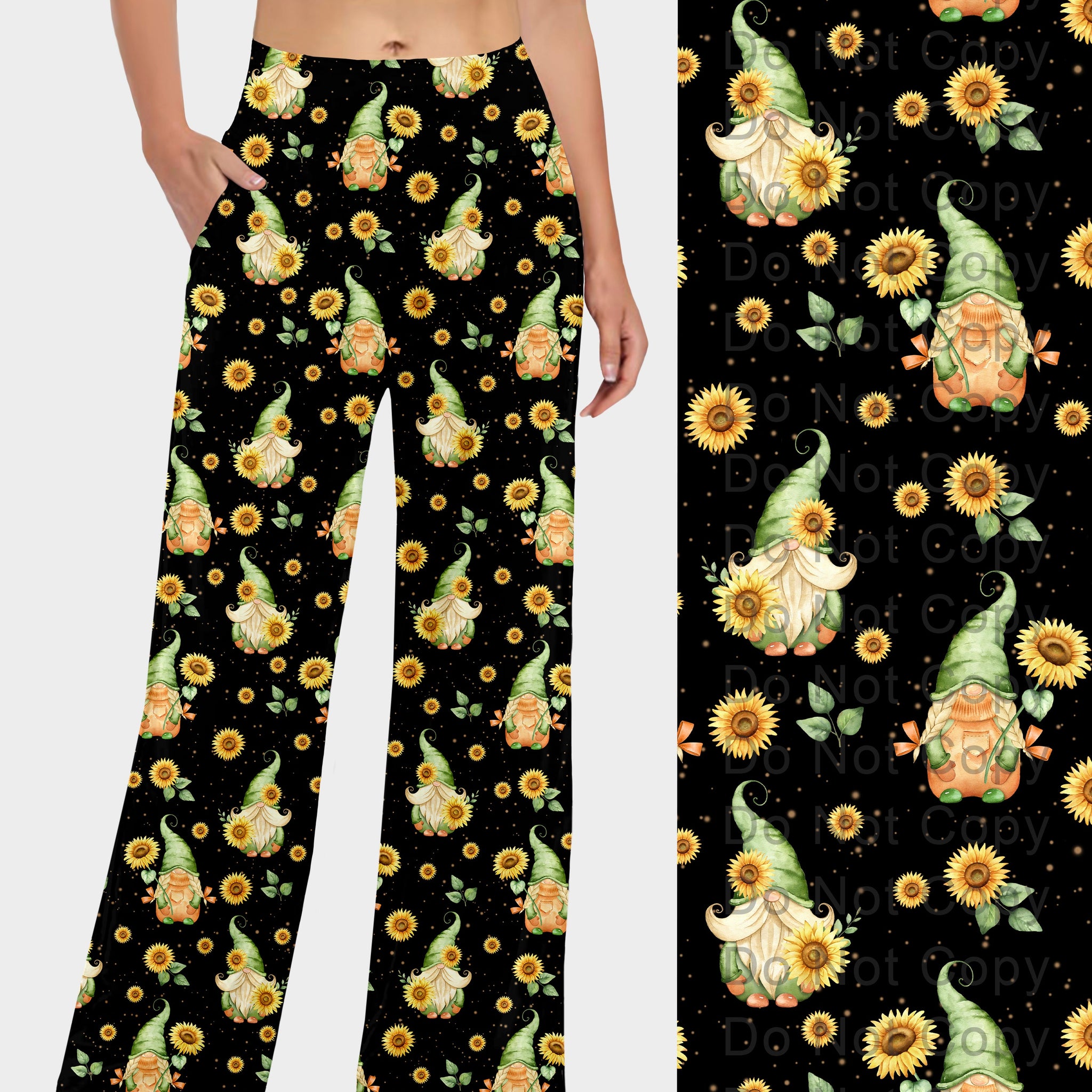 RTS - Sunflower Field Gnomes Lounge Pants