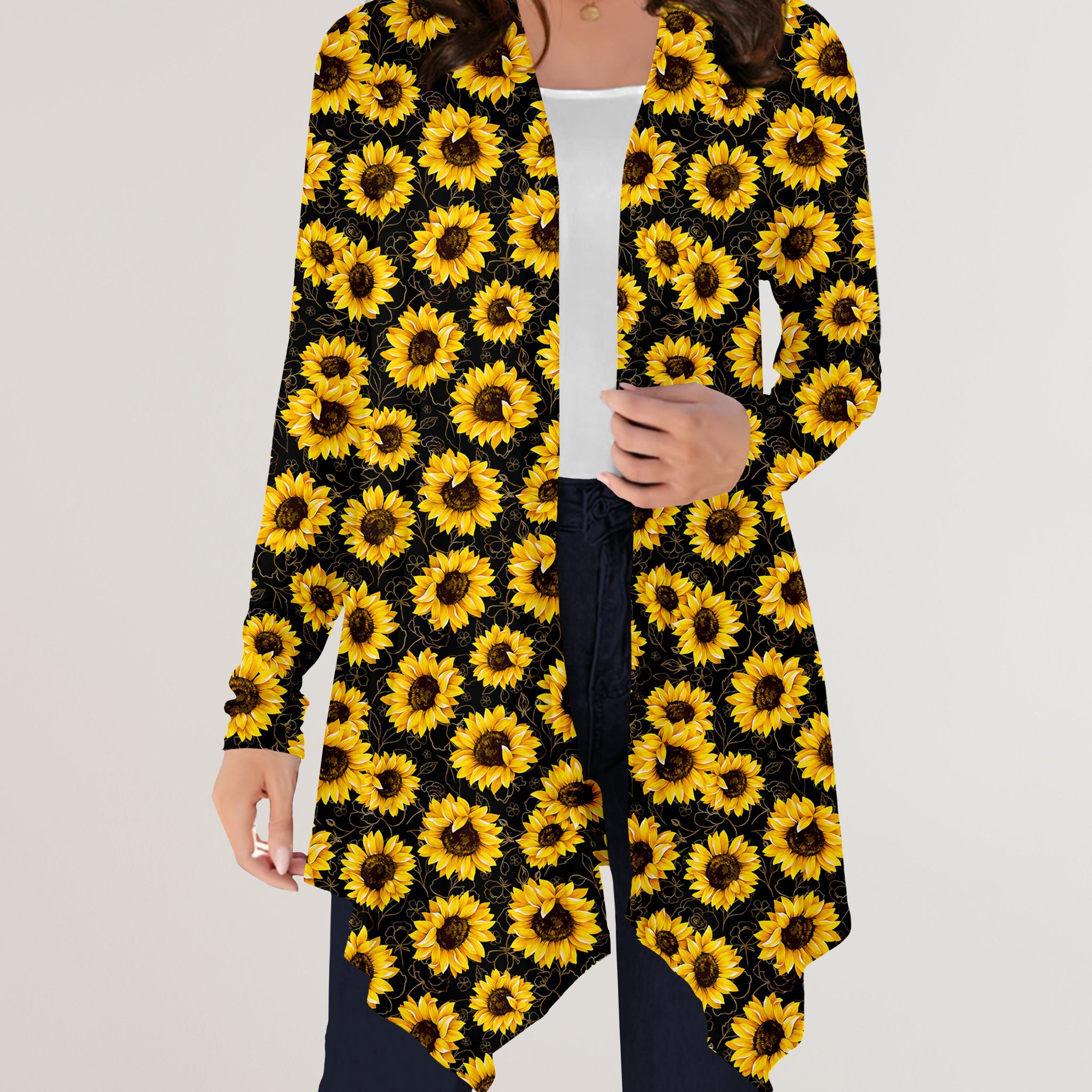 RTS - Sunflowers Cardigan w/ Pockets