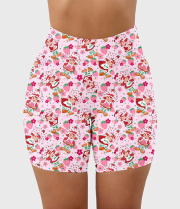 RTS - Sweet Strawberry Biker Shorts