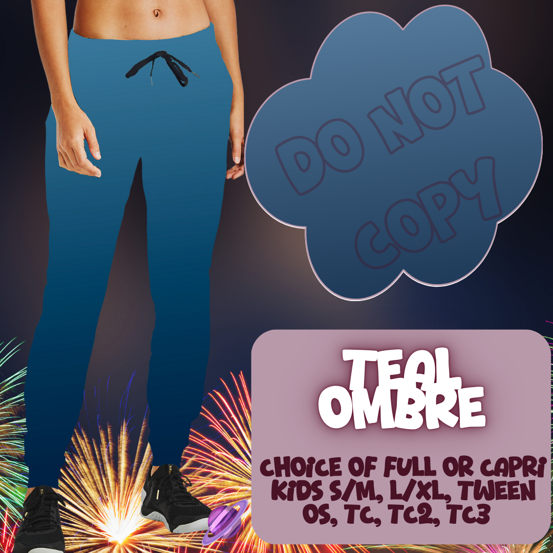 TEAL OMBRE - SKIRT/LEGGING/JOGGER/LOUNGER - OMBRE RUN 3 PREORDER CLOSING 1/17