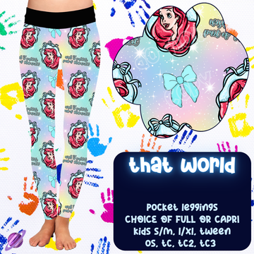 THAT WORLD - FUN KIDS RUN -  LEGGING/CAPRI PREORDER CLOSING 11/5