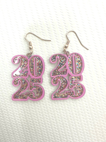 New Year's 2025 Multicolor Dangle Earrings