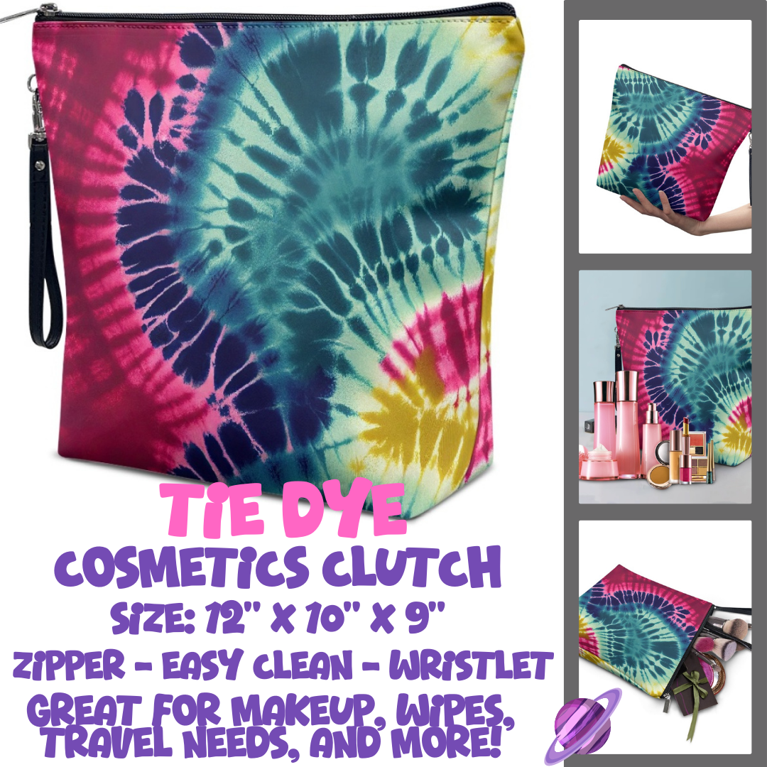 TIE DYE - CUSTOM COSMETIC CLUTCH PREORDER CLOSES 12/16