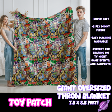 TOY PATCH - GIANT SHAREABLE THROW BLANKETS ROUND 10-PREORDER CLOSING 12/2