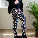 Butterfly Unicorn Print Soft Leggings - Adult & Kid Sizes