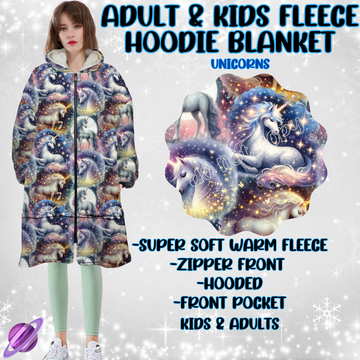 UNICORNS- HOODIE BLANKET RUN-PREORDER CLOSING 9/28 ETA NOV