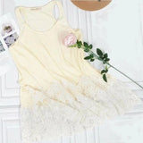 Sleeveless Racerback Floral Lace Tunic