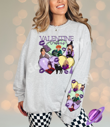 VALENTINE VIBE  - CREWNECK SWEATSHIRT W/ SLEEVE PRINT