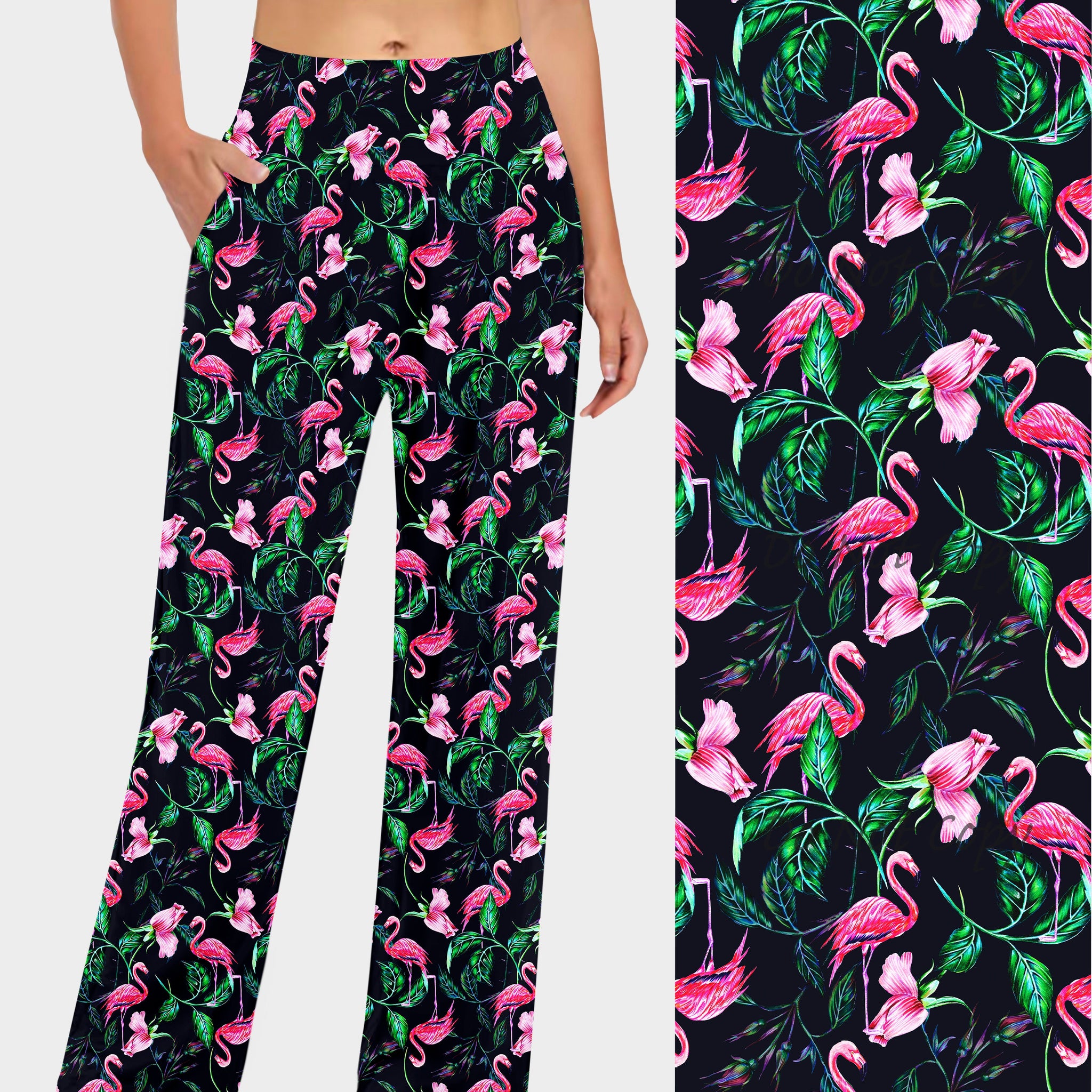 RTS - Vibrant Flamingo Lounge Pants