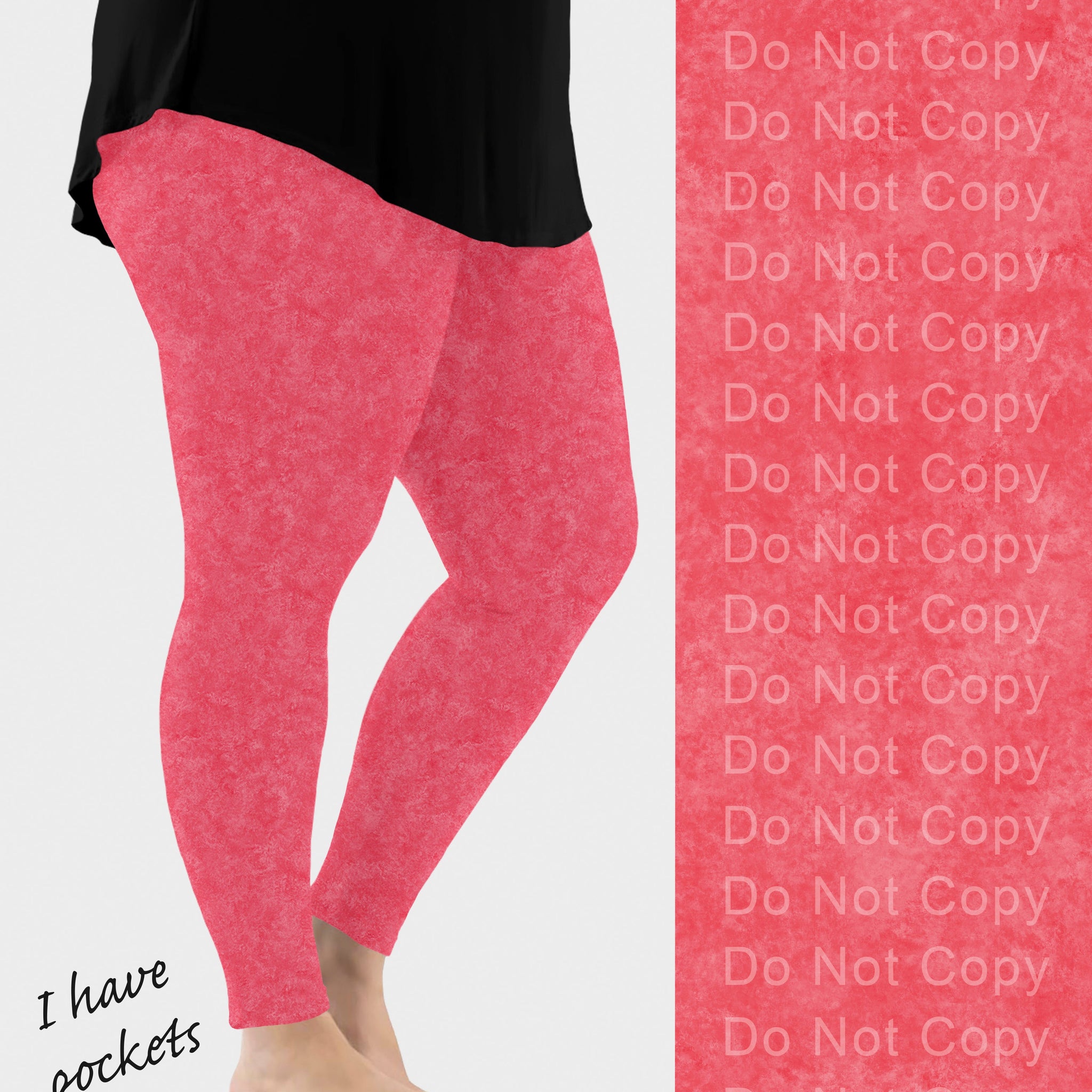 RTS - Watermelon Leggings w/ Pockets