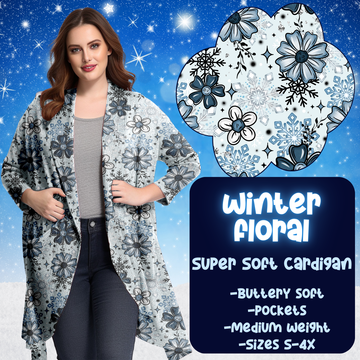 WINTER FLORAL - SOFT CARDGIAN WINTER RUN CLOSING 10/29