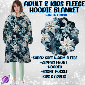 WINTER FLORAL- HOODIE BLANKET RUN-PREORDER CLOSING 9/28 ETA NOV