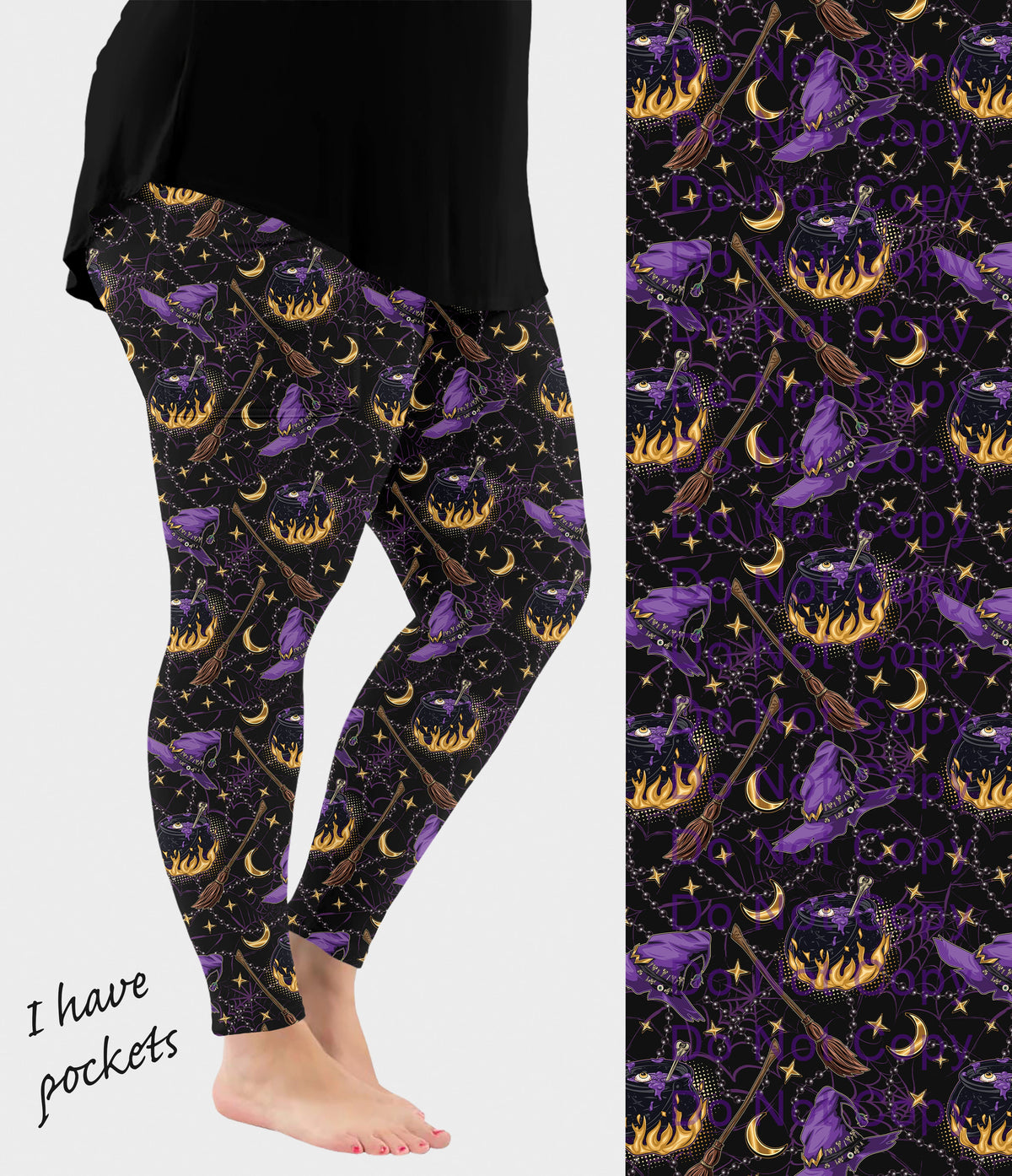 RTS - Witchin Hat and Brew Leggings with Pockets