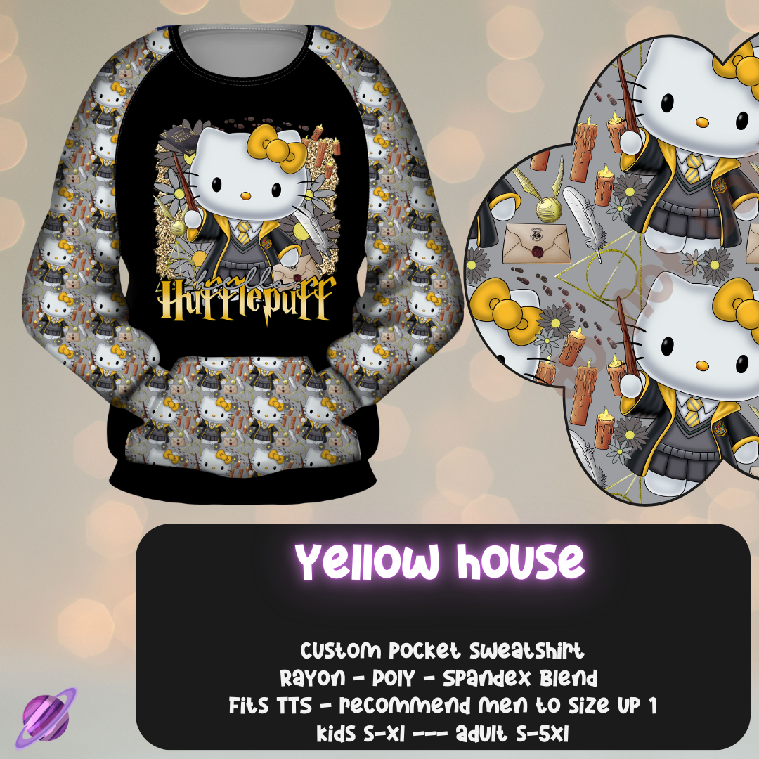 YELLOW HOUSE - POCKET SWEATSHIRT - KITTY COSPLAY RUN CLOSING 11/15