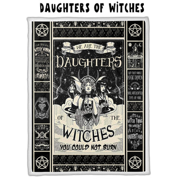 Daughters of Witches - Letter Sherpa Blankets- Preorder Closing 10/2