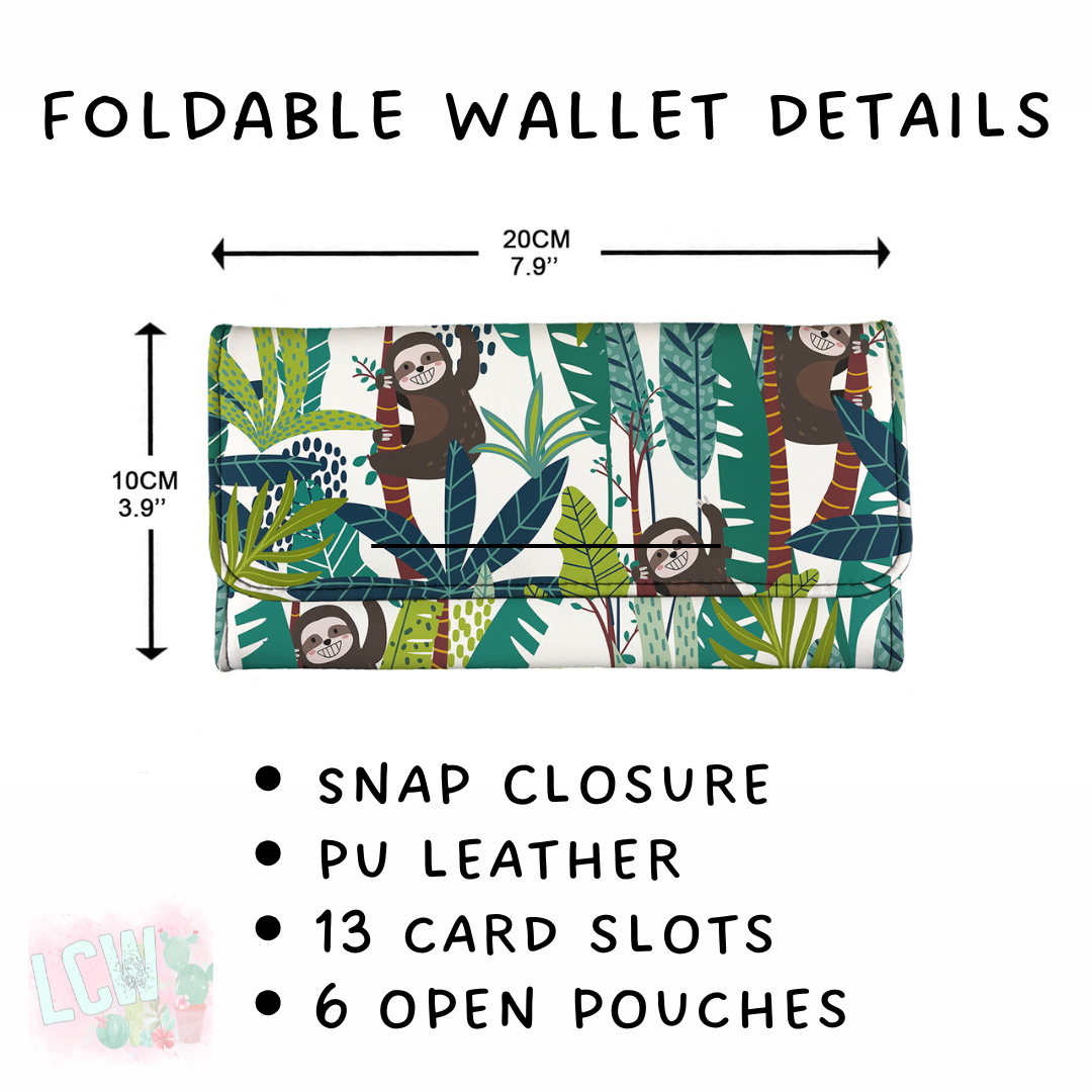 Batch #265 - Card Holders & Foldable Wallets - Closes 1/1 - ETA mid Feb - Red Scroll Foldable Wallet