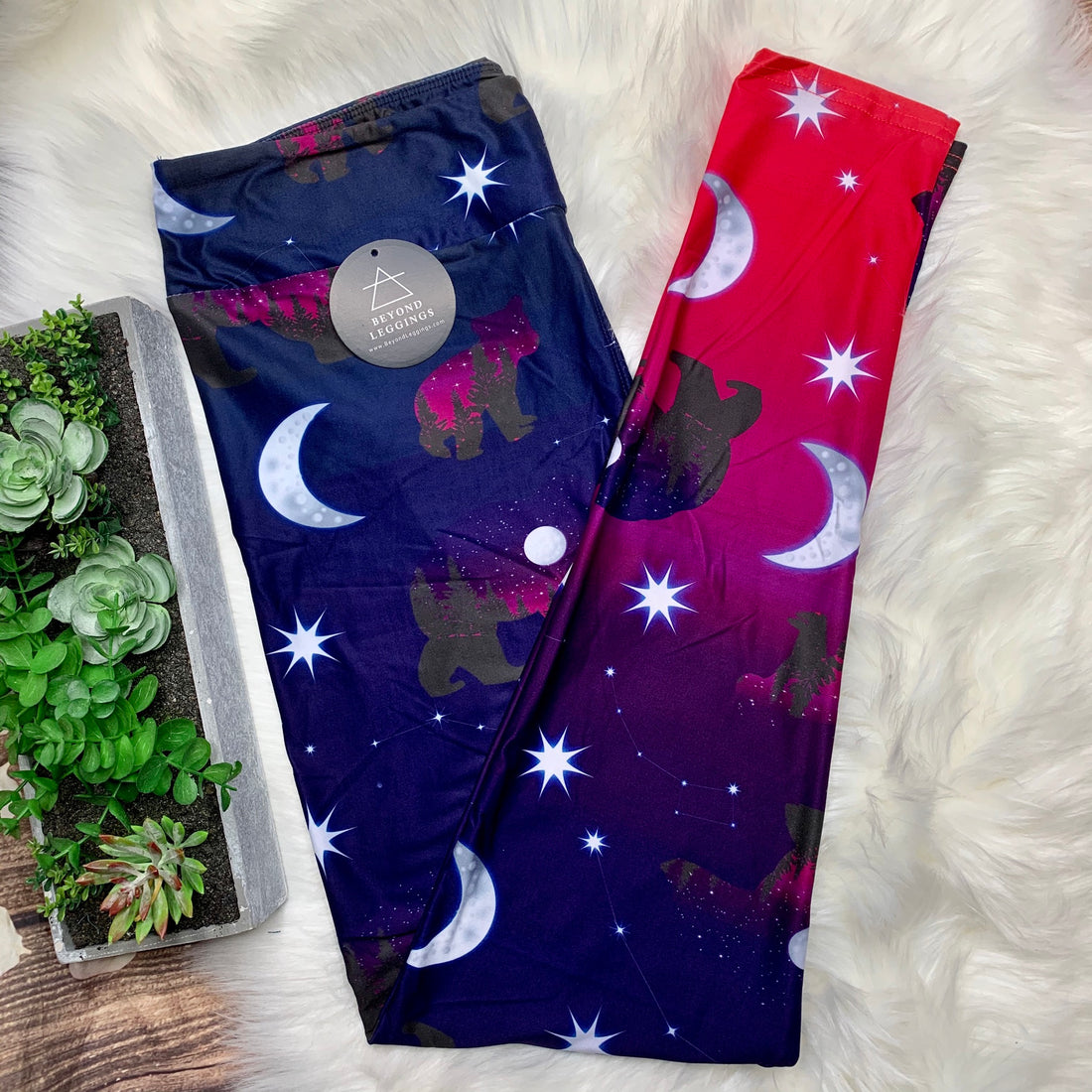 Midnight Bear Leggings Yoga Band