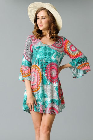 Geo Print Dress