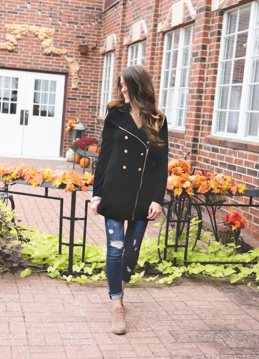 Double Breasted Peacoat Ladies Jacket