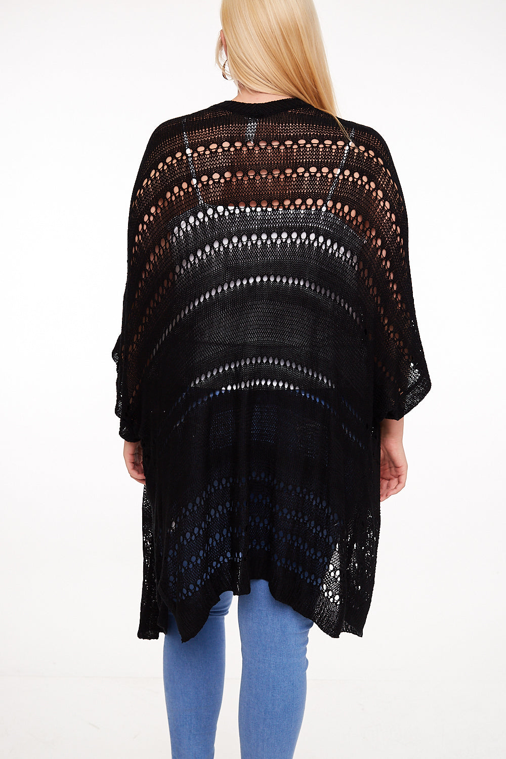 Oversized Light Open Knit Cardigan