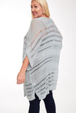 Oversized Light Open Knit Cardigan