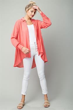 Button Down Rayon Top