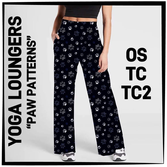 Paw Print Yoga Loungers w/ Pockets