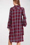 Embroidered Tartan Dream Shirt Dress